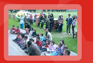 Shows musicales, mini carnavalito con sonido, luces y recreacion.